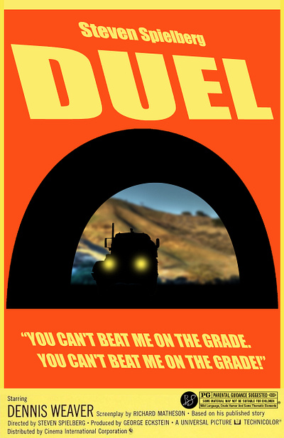 Duel Movie Poster design graphic design