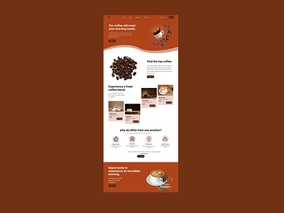 coffee website design design graphic design ui website design