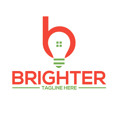 Brighter combine logo and B+light combine logo design blight logo brighter logo creative letter combine logo light logo minimal modren new logo unique