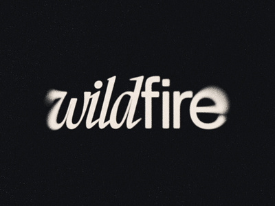 Wildfire | Brand Refresh 2023 brand branding creative design effect fire flame grain identity logo logotype mark minimal personal service simple studio texture unique wildfire