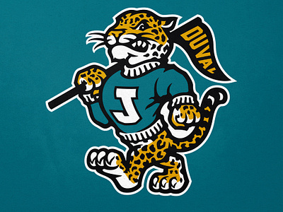 Vintage Jaguar Mascot Design | JAX apparel apparel design jaguar jaguar logo jaguar mascot mascot mascot design mascot logo sports logo vintage vintage mascot