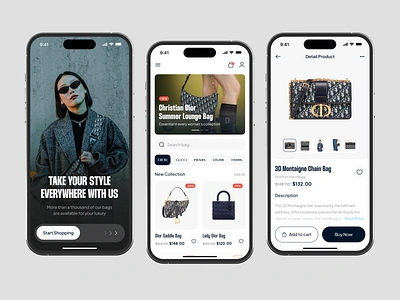 Levish - Women's Bags Market App bag bag category bag shop clean e commerce fashion ios luxury marketplace mobile mobile app online shop online store shop shopping app shopping brand ui uiux women women bags