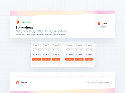 UI Snap - Button Group button group