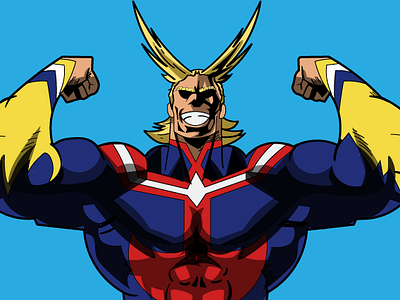 ALL MIGHT - BOKU NO HERO allmight anime bnh bokunohero digital digitalart digitalartist digitaldrawing