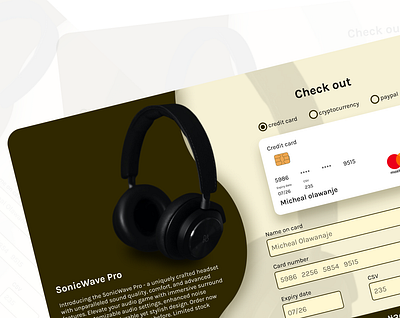 Credit card check out page design ecommerce ui