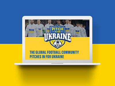 Pitch in for Ukraine graphic design ux uxui web design website design