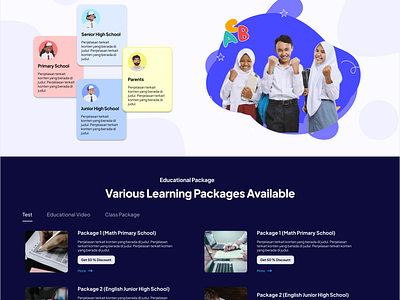 Studently - Educational Platform case study class educational app faq learning online course school student ui web platform
