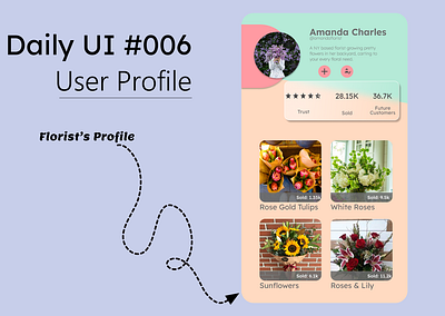 Daily UI -006: User Profile card challenge daily challnege dailyui dailyui006 design designer lavender profile profile card profile page ui ui designer ui page uiux user profile webpage website