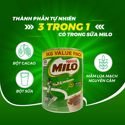 Design sản phẩm Sữa Milo Úc 1kg milo milo activ go milo úc milo úc 1kg nestle nestle milo shopsocquay sữa milo