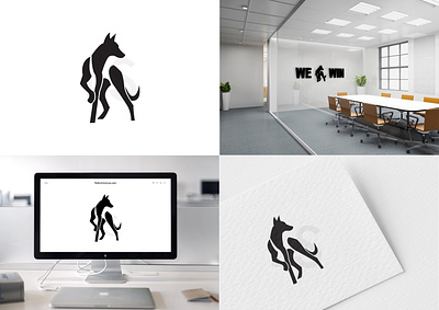 Dog Logo animation art branding design flat graphic design illustration illustrator logo logo branding design ui