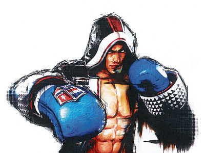 Steve Fox - Tekken 7 Artwork boxer boxing branding design eightjabril fighting gaming graphic design illustration ip metal gear solid mma punch steve fox tekken ufc yoji shinkawa