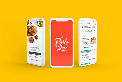 El Pollo Loco app design app redesign art direction chicken el pollo loco food app loyalty program mobile app restaurant app