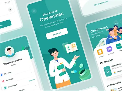 Medical app app appointment health hospital illustration medical patient pit pitstudio ui