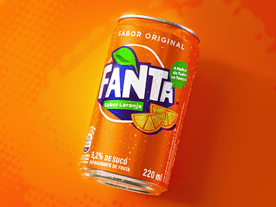 Fanta 3D Soda Project 3d 3d packshot advertising blender branding cgi cycles design fanta packaging render