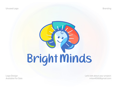 Bright Minds Logo Design brain brand brand identity branding bright conceptual logo creative logo devignedge icon identity logo logo design logodesign logos logotype mark mascot logo minds modern logo vector