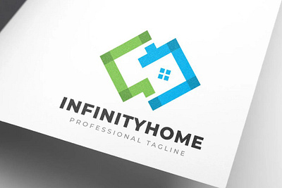 Creative Infinity Home Logo Design architecture decoration handyman property real estate