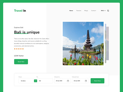 Travel Landing Page branding design graphic design illustration minimal travel landing page travel site web design web page