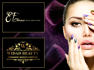 beauty Makeup artist logo design beauty makeup artist logo design