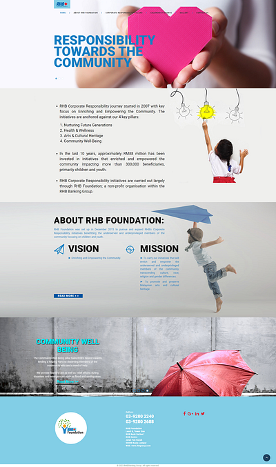 RHB Foundations branding design graphic design illustration logo ui ux web design