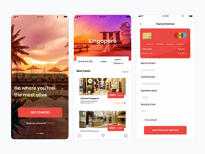 Hotel Booking App branding graphic design hotel app hotel booking minimal online booking app