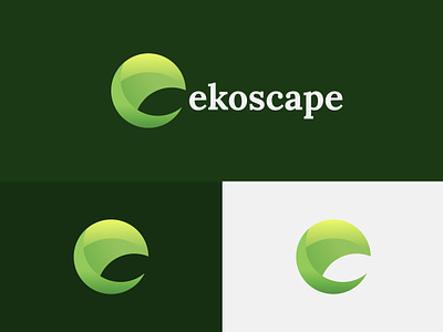 ekoscape: Logo Design behance branddesign branding design earth eco conscious eco friendly ecofriendly environmentalism graphicdesign green logo logocreation logodesign logodesigns mordern mordernlogo plant