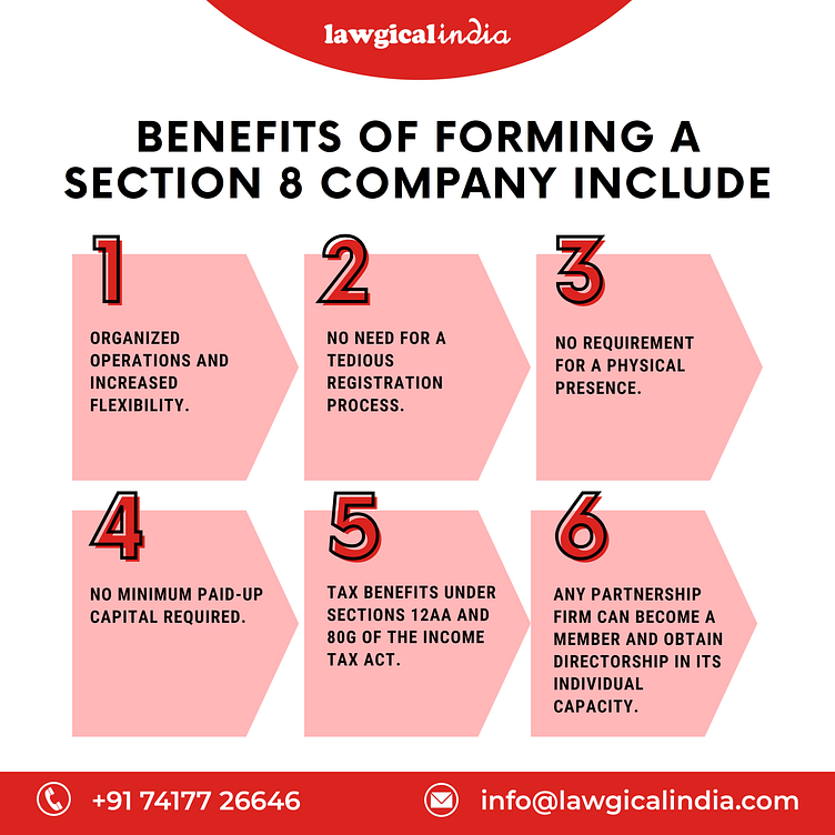 Benefits of forming a section 8 company by Lawgical India on Dribbble