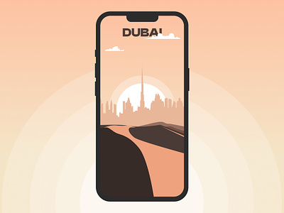 Day 37: Dubai illustration parallax prototype animation build dubai dubai illustration figma illustration protopie prototype ui vector