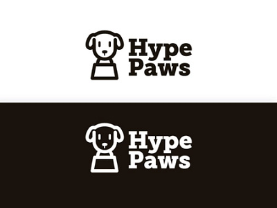 Hype Paws - Dog logo branding design dog logo graphic design illustration logo design minimal