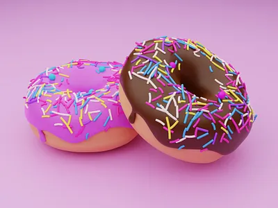 Realistic 3D Donut Illustration 3d 3d art 3d donut 3d illustration 3d model 3d render blender blender cycles blender model donut graphic donut model food 3d graphic design isometric 3d landing page realistic 3d realistic model ui web design yummy donut