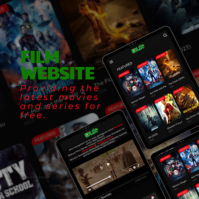 UI Design streaming website for movies and series design figma film movie ui ui design website design