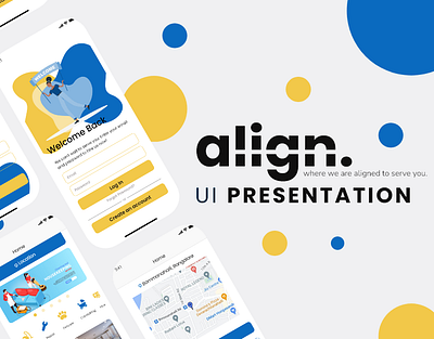 ALIGN | UI Presentation app design branding design dribble portfolio service ui ui presentation user centred design visual design