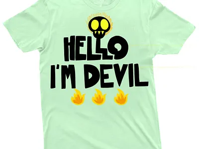 Hello I'm devil cartoon design fiverr graphic design hoodie design streetwear tshirt tshirt design