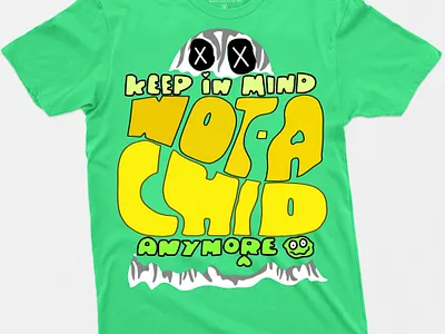 Not a child anymore cartoon design design fiverr fiverr seller graphic design hoodie design streetwear tshirt tshirt design