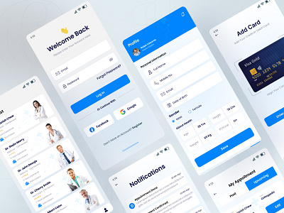 Medical App 2023 trend app app design design doctor graphic design health healthcare healthcare app illustration logo medical medical app medicine mobile app mobile app design mobile design mobile ui ui vector