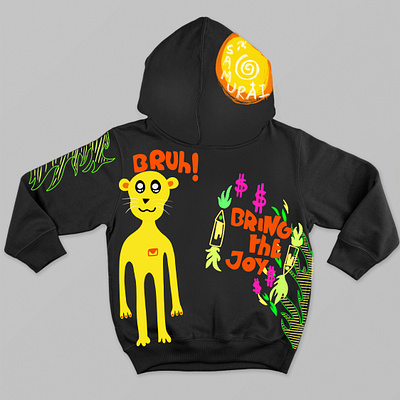 Bruh hoodie cartoon design custom design design fiverr graphic design hoodie design illustration streetwear tshirt