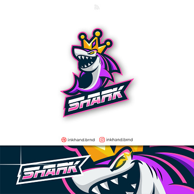 Shark esport logo animation brand brand identity branding design esport graphic design illustration logo mascot mascot logo shark vector