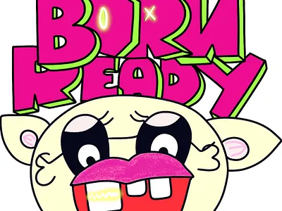 BORN READY - kid clothing cartoon design custom tshirt design fiverr graphic design hoodie design illustration kids kids clothing streetwear tshirt tshirt design