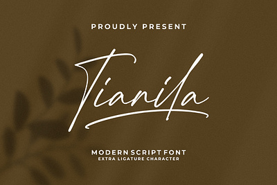 Tianila - Modern Script Font retro