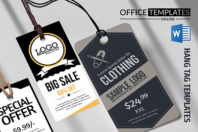 Download Our Free Hang Tag Templates for MS Word and Boost Your creativity.