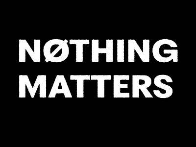 NOTHING MATTERS: City Trash Collection 01 branding design graphic design logo typography