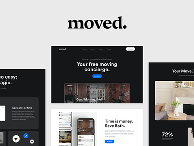 Moved Case Study 3: Service Booking Page Design booking page design clean corporate website landing page landing page design minimal saas landing page saas platform saas website ux web design website design
