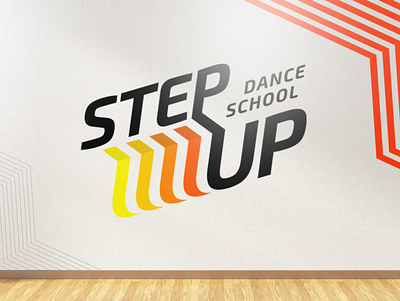 Logo for dance school Step Up branding brightness dance dance school design drive health logo logo design movement