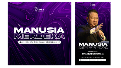 Manusia Merdeka // Church Poster // Branding branding design graphic design graphicdesign illustration logo design ui
