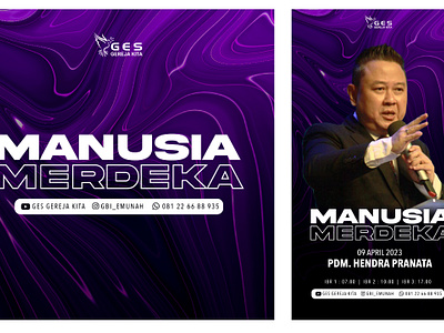 Manusia Merdeka // Church Poster // Branding branding design graphic design graphicdesign illustration logo design ui