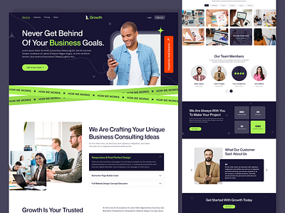 🧑‍💼Business Analytics Website Design🖥️ branding business clean website dashboard design full website landing page minimal ui uiux web design web development website