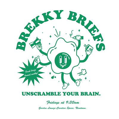 BREKKY BRIEFS graphic design illustration