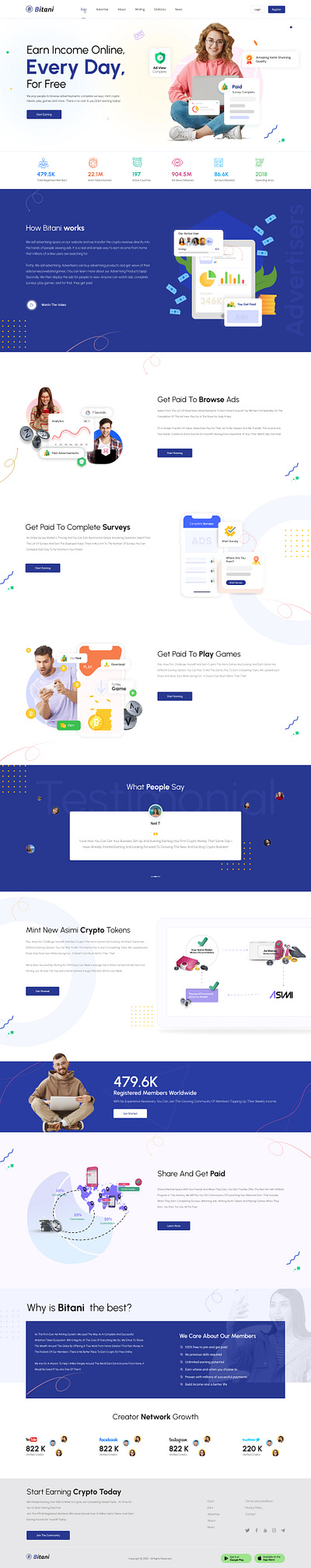 Bitani branding design ui ux vector