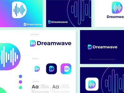 Creative letter D logo design, Gradient, logos, branding, wave abstract logo brand mark colorful logo creative d letter logo flat logo gradient logo identitydesign logo logo concept logo designer logo idea logo making logo mark logodesigns logomaker professional startup logo symbol icon wave logo