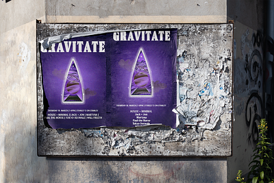 GRAVITATE DJ GIG branding dj graphic design illustration music poster