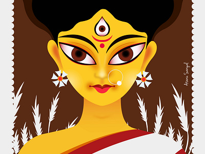 Goddess Maa Durga agamoni atanu bengali big culture cute durga eyes festival girl goddess indian lady lord maa sanyal vijoy